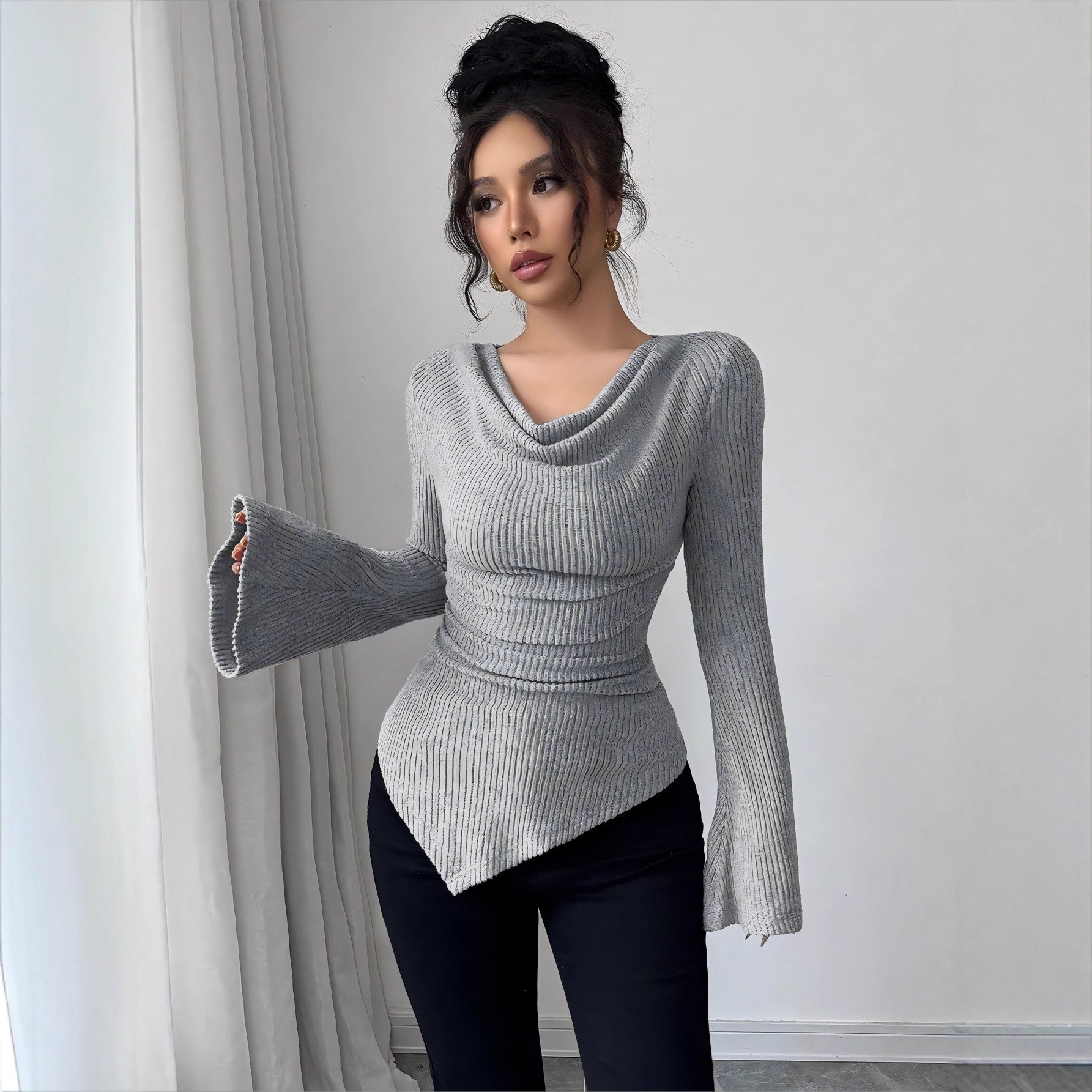 Women's Blouse Longsleeve Soli - Blouse Off Shoulder reseña y precio