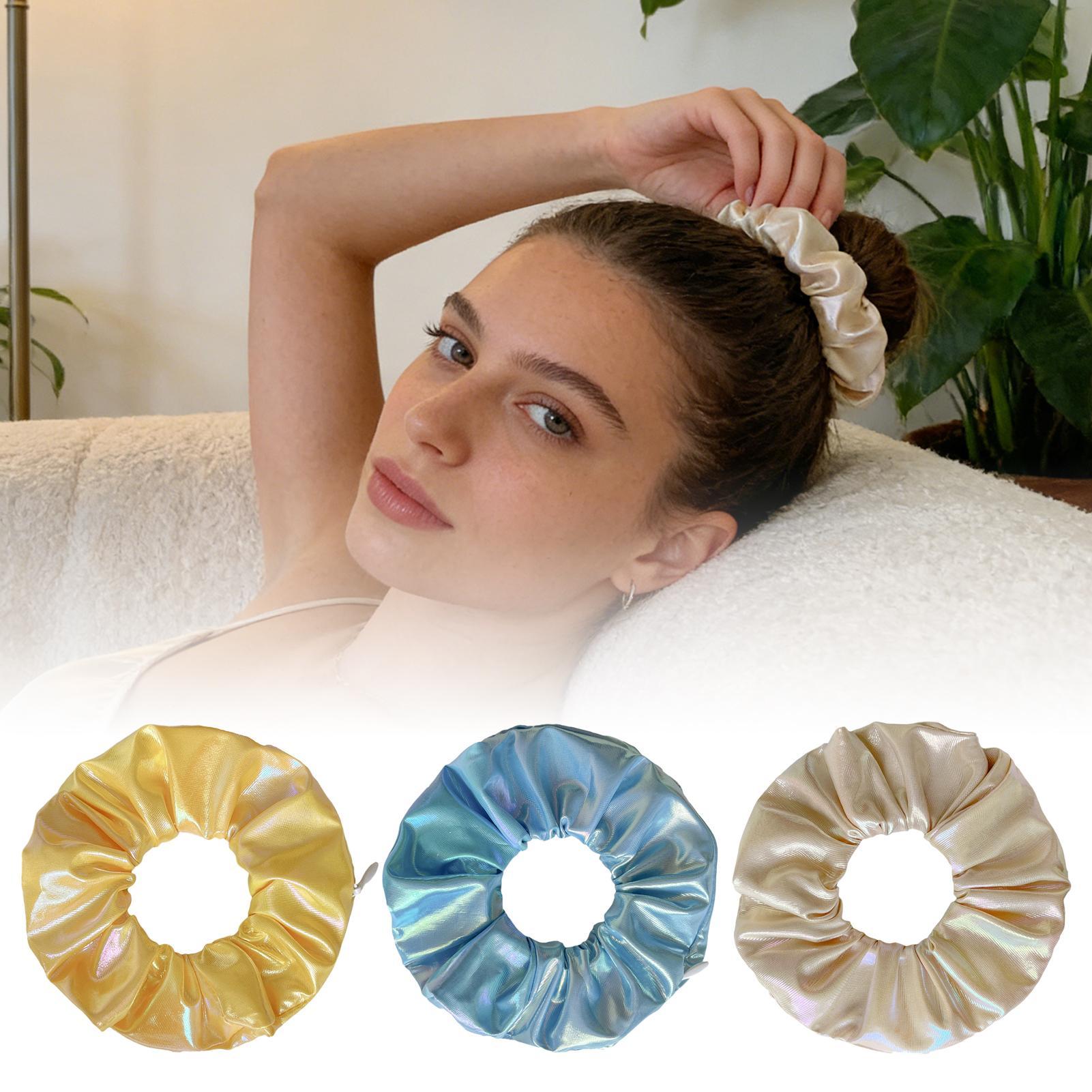 Soft Hair Scrunchies with Zipp - Headband Summer Knit reseña y precio