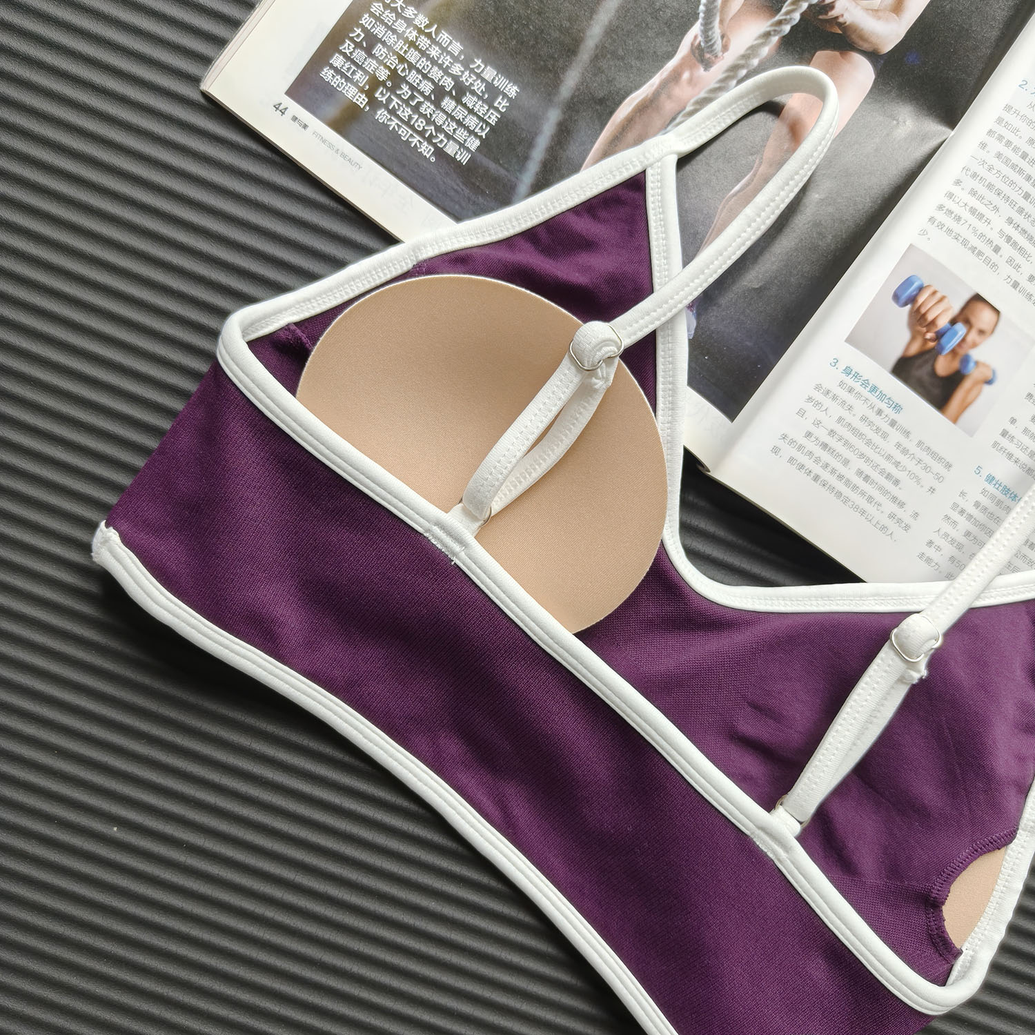 Contrast Color Women's Seamles - Crop Top Crochet reseña y precio