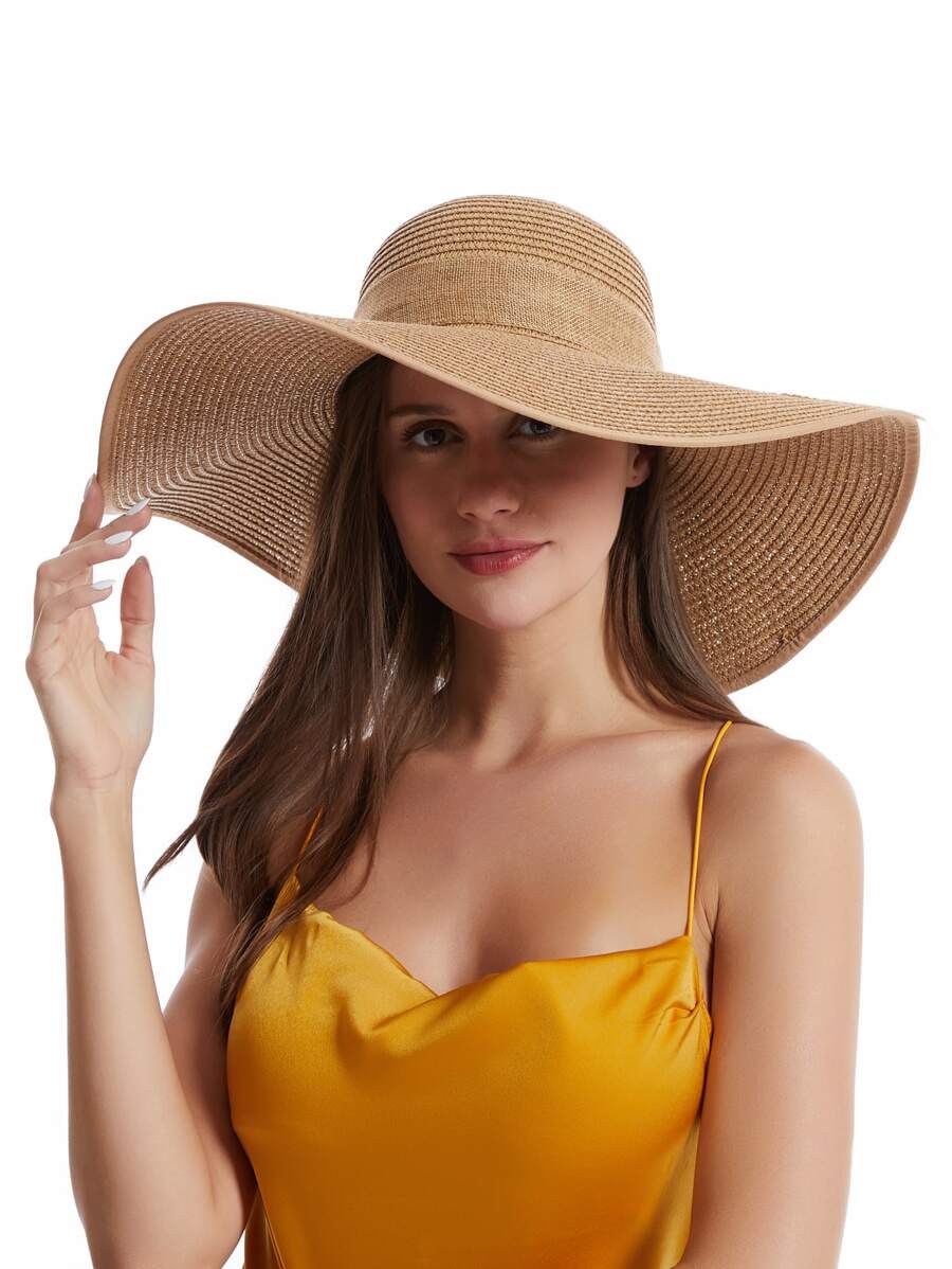 Womens Wide Brim Floppy Straw  - Hat Floppy Wide reseña y precio