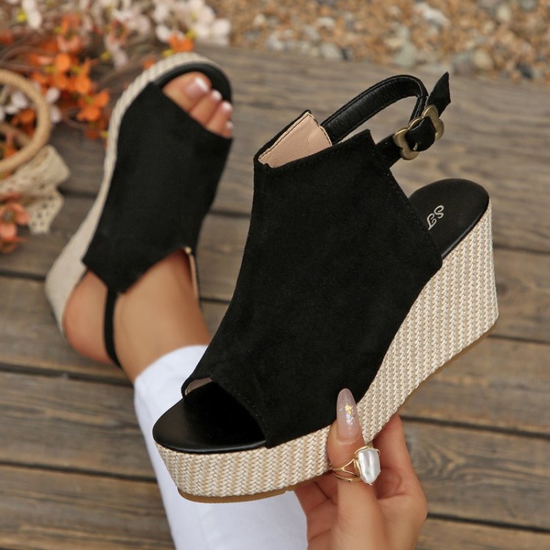 Women Sandals Summer Wedge Pla - Wedge Espadrille Women reseña y precio