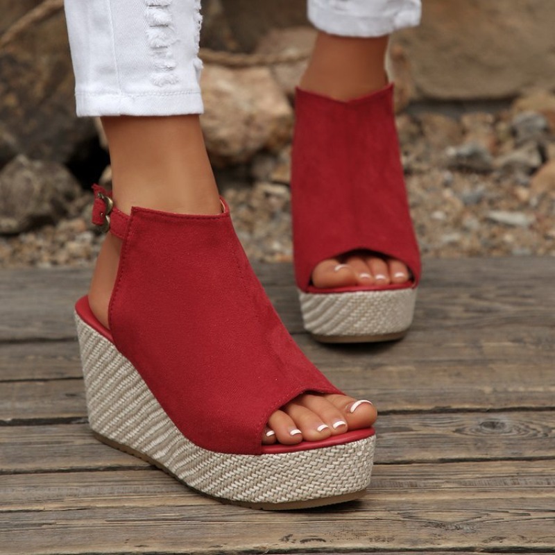 Women Sandals Summer Wedge Pla - Wedge Espadrille Women reseña y precio