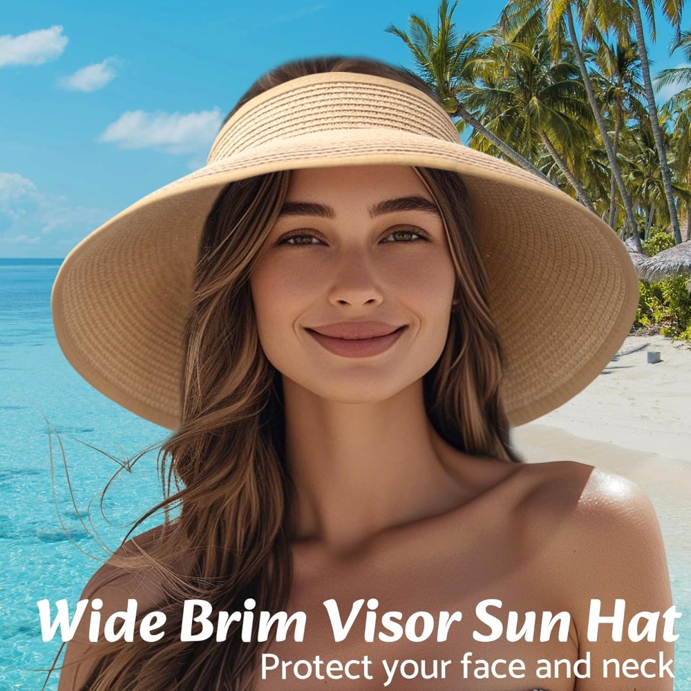 Women Wide Brim Straw Beach Ha - Hat Floppy Wide reseña y precio