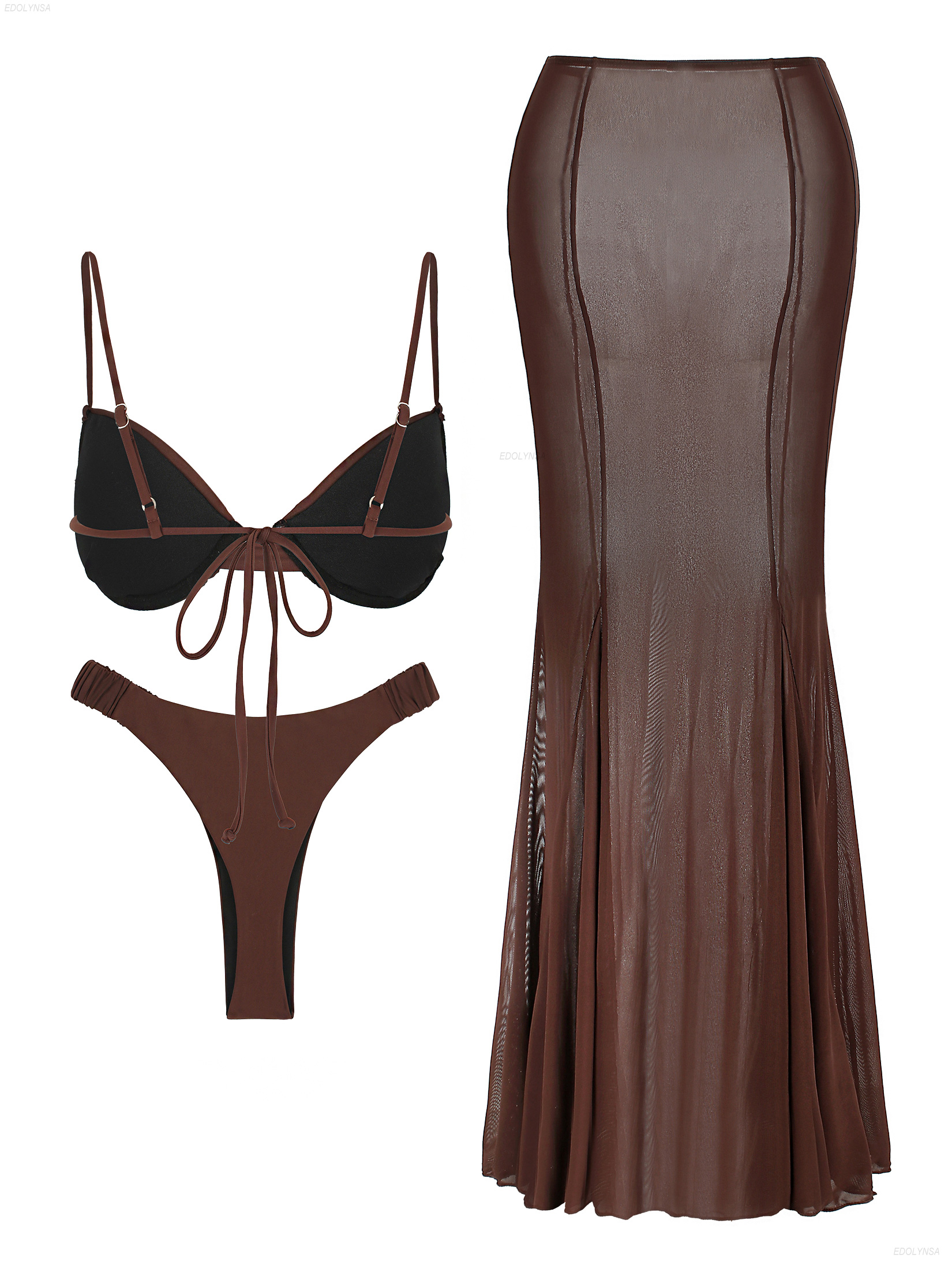 Ruched Bathing Suit with Cover - Swimsuit Bikini Ruched reseña y precio