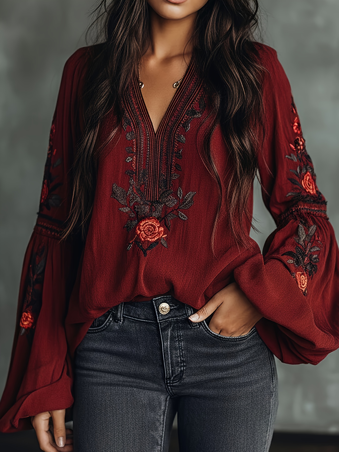 Women‘s Spring Blouse Retro Em - Blouse Off Shoulder reseña y precio