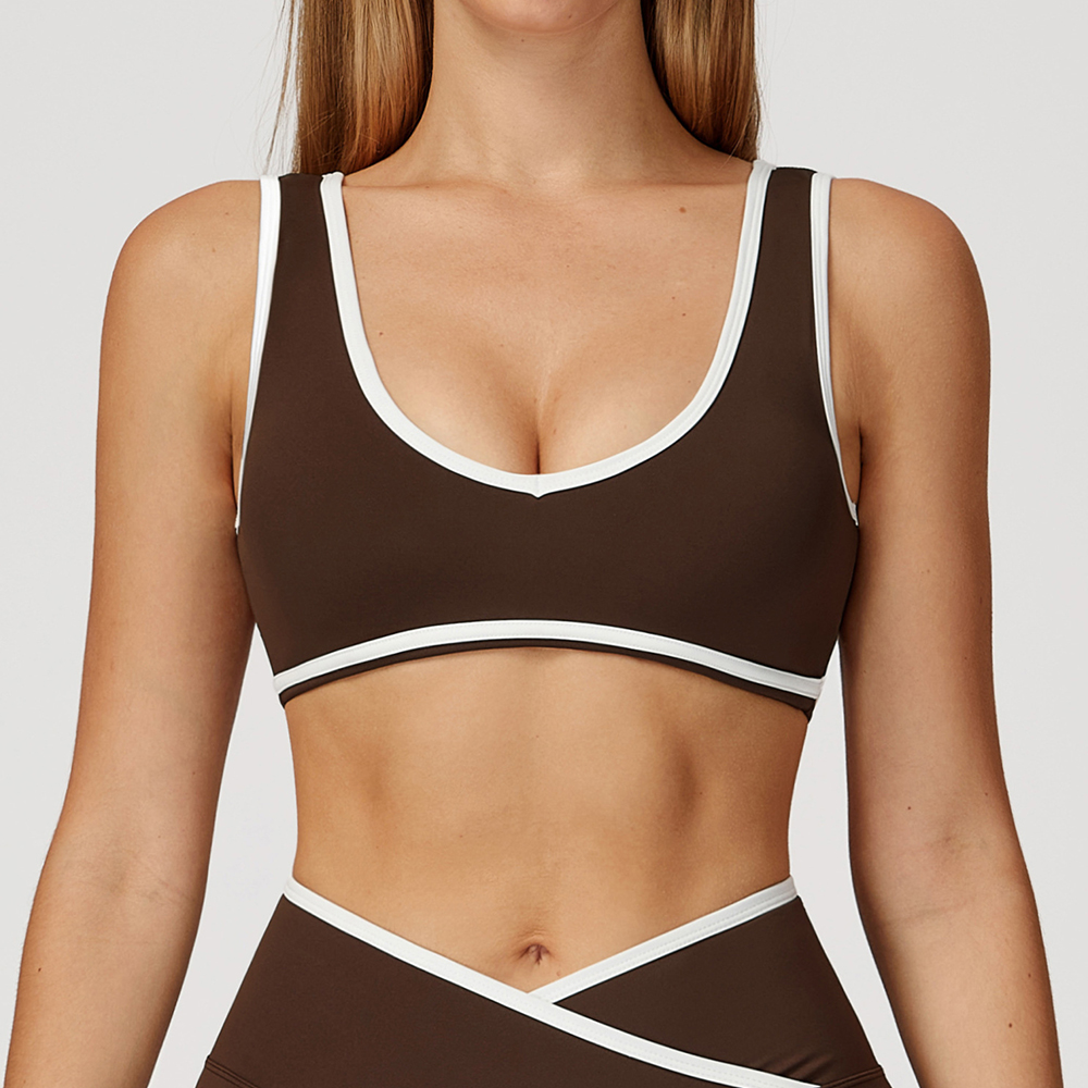 V-Neck Sports Bra Women Top Pu - Crop Top Crochet reseña y precio