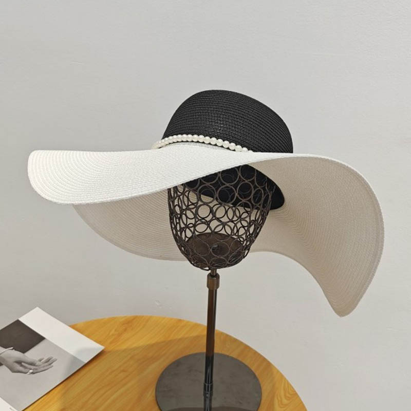 Two Tones Wide Brim Summer Hat - Hat Floppy Wide reseña y precio