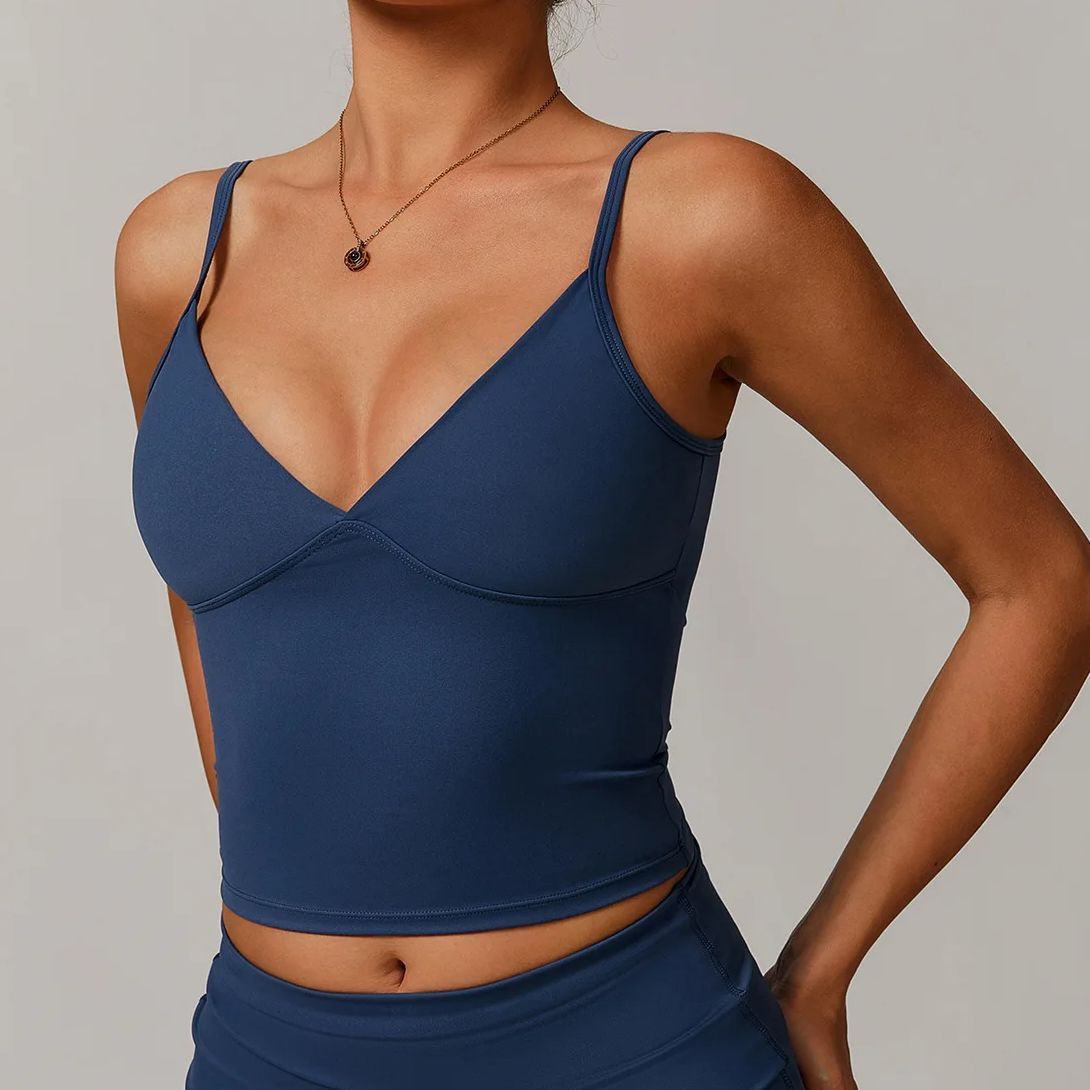 Breathable Sports Bra Fitness  - Crop Top Crochet reseña y precio