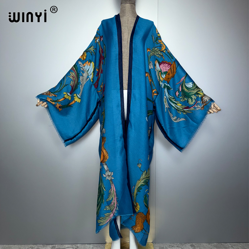 WINYI Africa boho kimono maxi  - Cover Up Kaftan reseña y precio