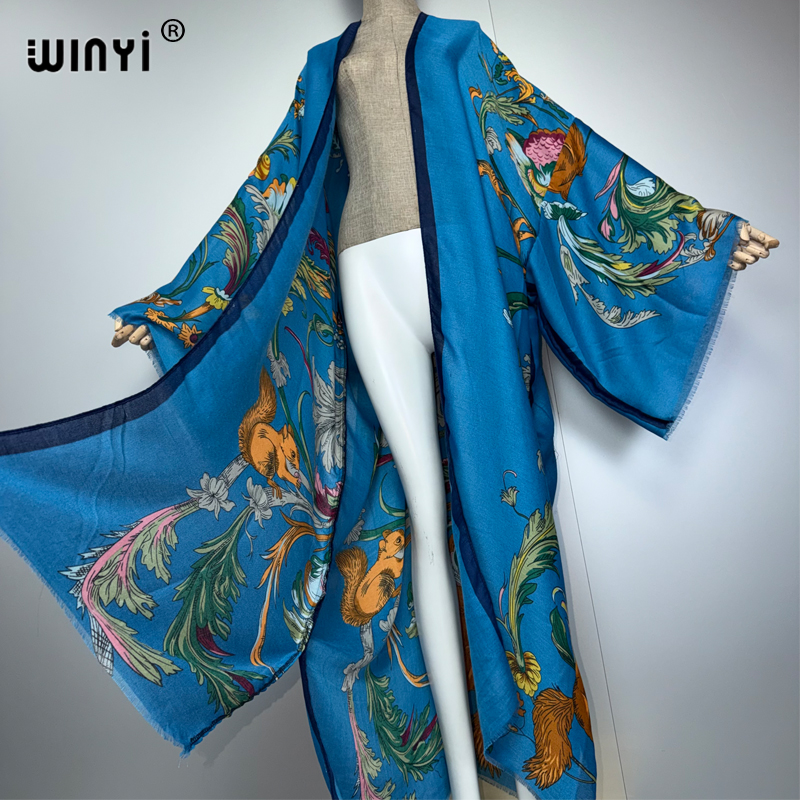 WINYI Africa boho kimono maxi  - Cover Up Kaftan reseña y precio