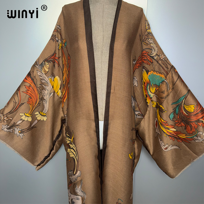WINYI Africa boho kimono maxi  - Cover Up Kaftan reseña y precio