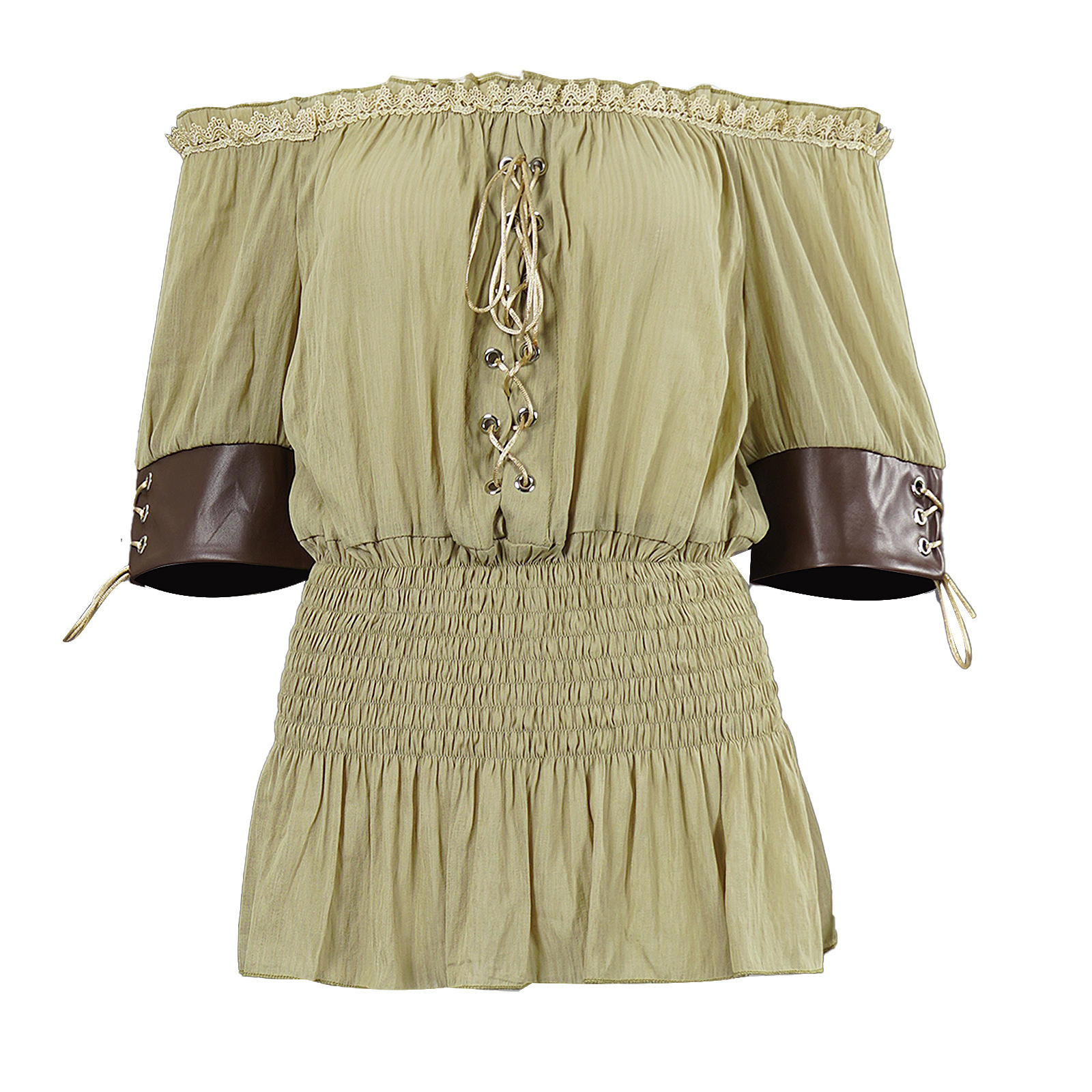 Women's Renaissance Pirate Blo - Blouse Off Shoulder reseña y precio