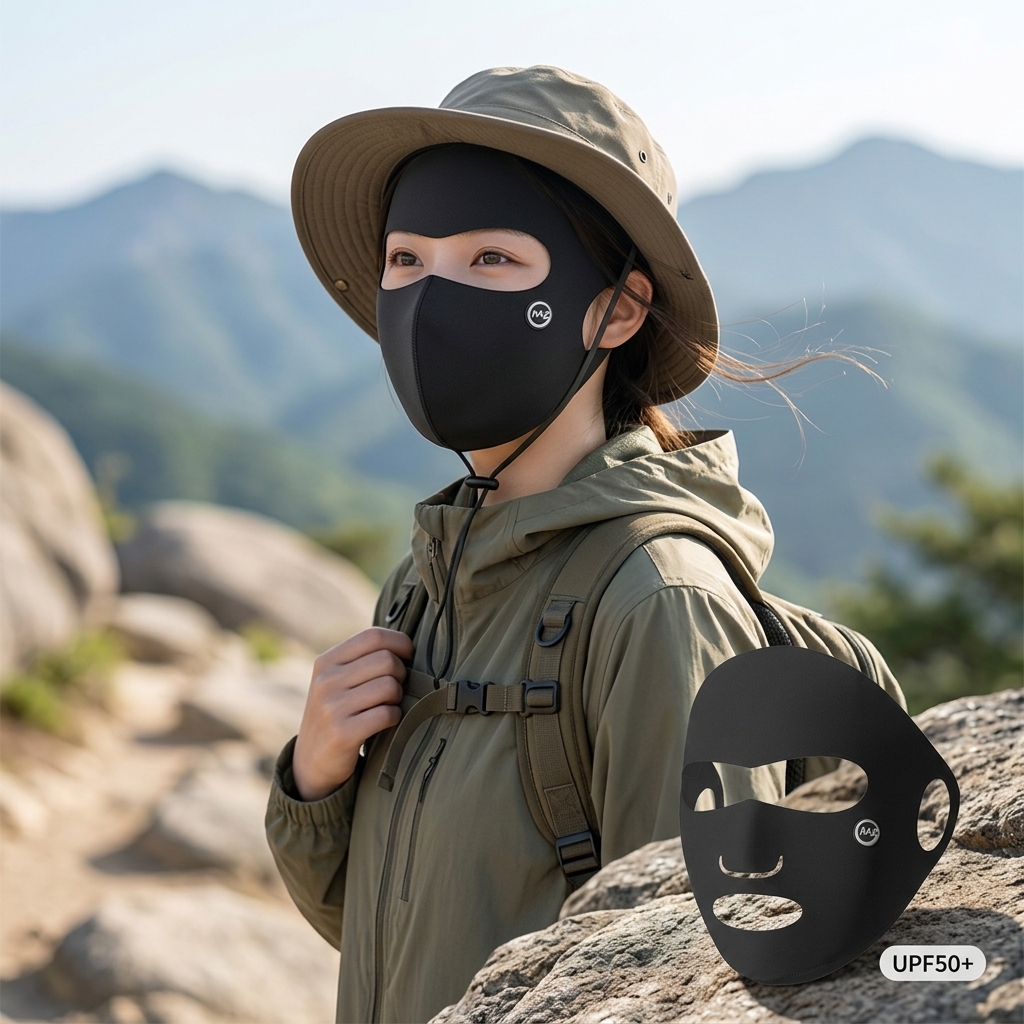 Ice Silk Sun Protection Mask F - Headband Summer Knit reseña y precio