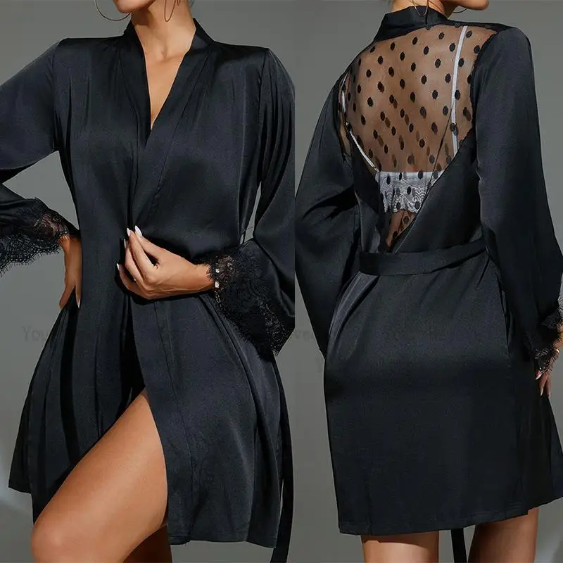 Short Kimono Black Sheer Mesh  - Kimono Sheer Floral reseña y precio