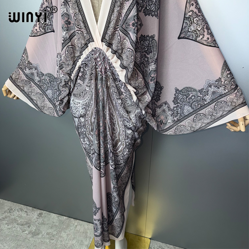 WINYI V-neck Sexy Dress Arabic - Cover Up Kaftan reseña y precio