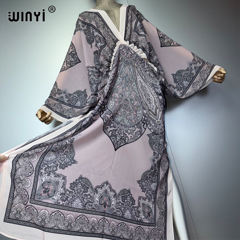 WINYI V-neck Sexy Dress Arabic - Cover Up Kaftan reseña y precio