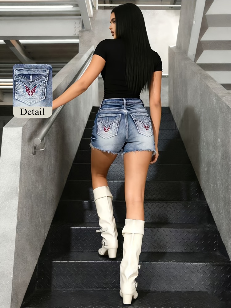 OIQERE 2026 New Vintage Washed - Shorts Denim Frayed reseña y precio