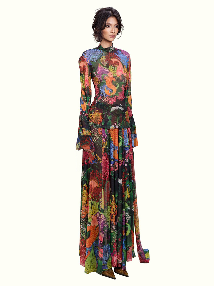 Weird Puss Colorful Floral Pri - Romper Floral Print reseña y precio