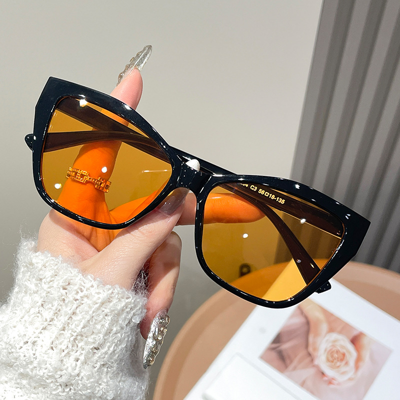 Women Color Block Cat Eye Eyeg - Sunglasses Cat Eye reseña y precio