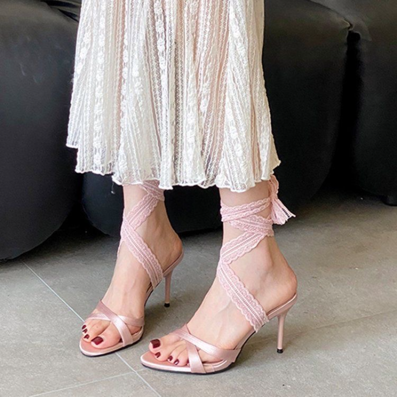 2026 New Pointed Head Strappy  - Sandal Strappy Heeled reseña y precio