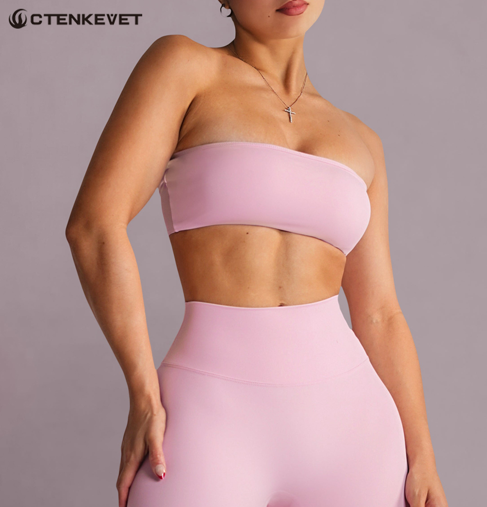 Strapless Sports Bra Gym Crop  - Crop Top Crochet reseña y precio