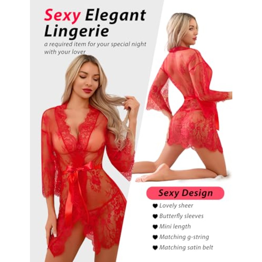 Narcisse Women's Floral Lace K - Kimono Sheer Floral reseña y precio