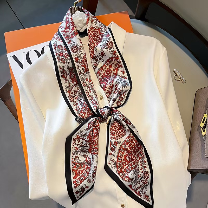 Luxury Design Long Silk Scarf  - Headband Summer Knit reseña y precio