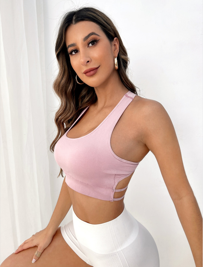 Breathable Sports Bra Fitness  - Crop Top Crochet reseña y precio
