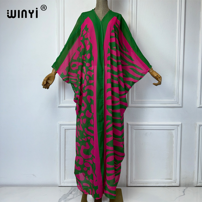 WINYI Africa Bohemia print Kim - Cover Up Kaftan reseña y precio