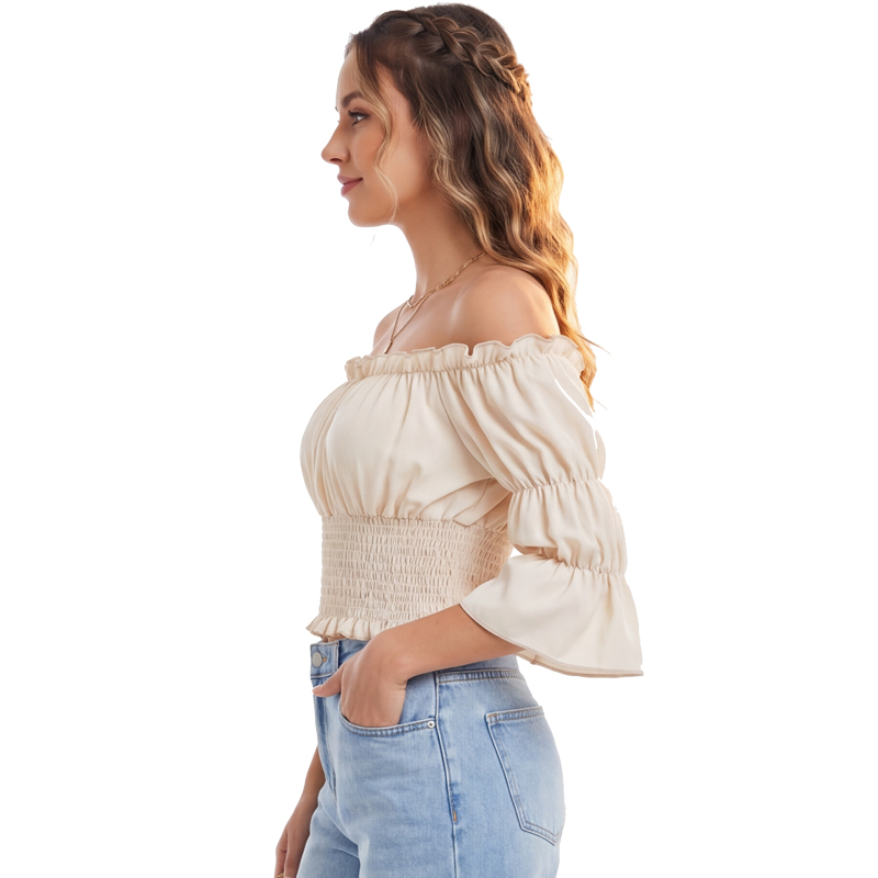 Renaissance Blouse Women Top w - Blouse Off Shoulder reseña y precio