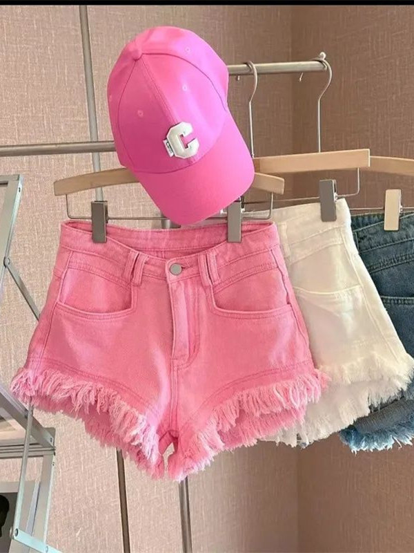 Outlet Korean Style Casual Hon - Shorts Denim Frayed reseña y precio