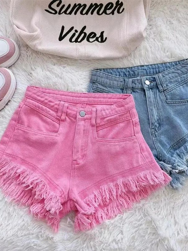 Outlet Korean Style Casual Hon - Shorts Denim Frayed reseña y precio