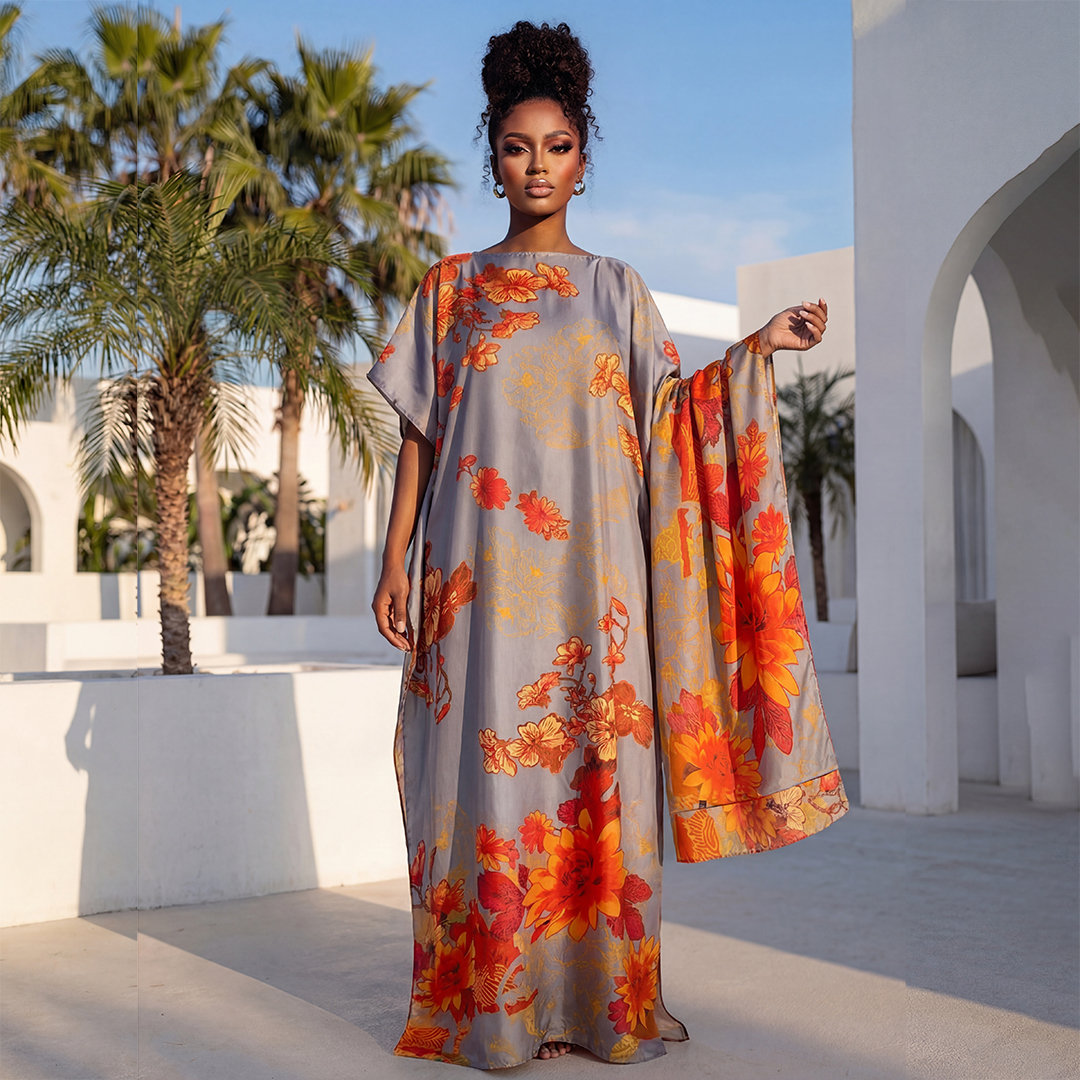 Summer Fashion African Shawl F - Romper Floral Print reseña y precio
