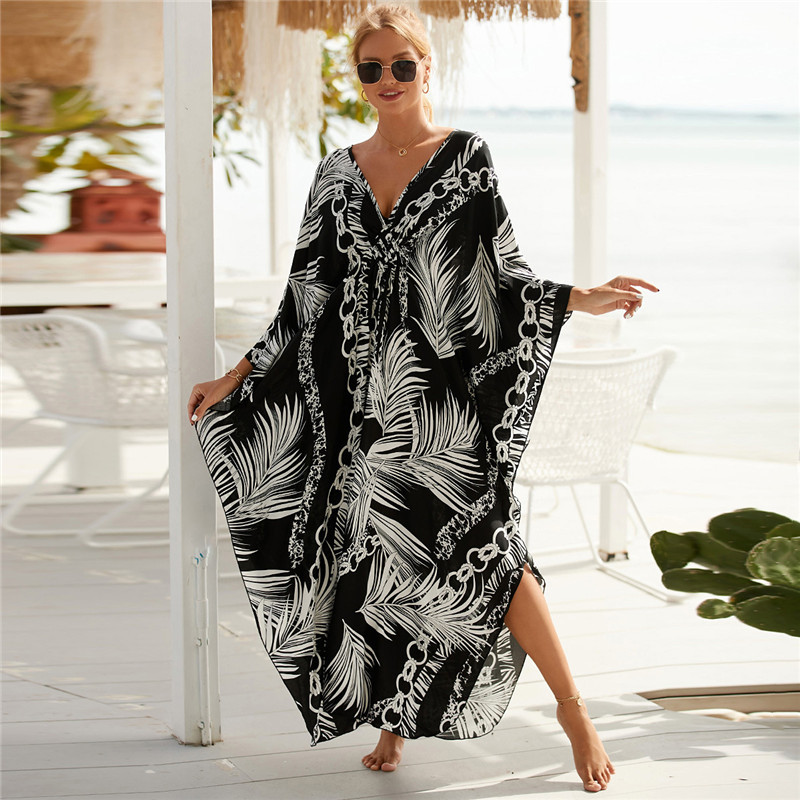 Women's Plus Size Animal Print - Cover Up Kaftan reseña y precio