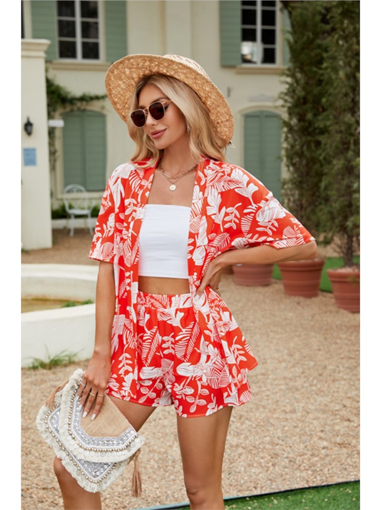 Summer Casual 2 Piece Set Wome - Romper Floral Print reseña y precio
