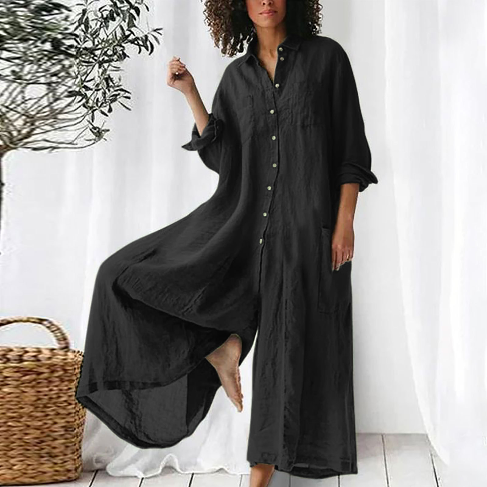 Ladies' Jumpsuit Everyday Long - Jumpsuit Linen Relaxed reseña y precio