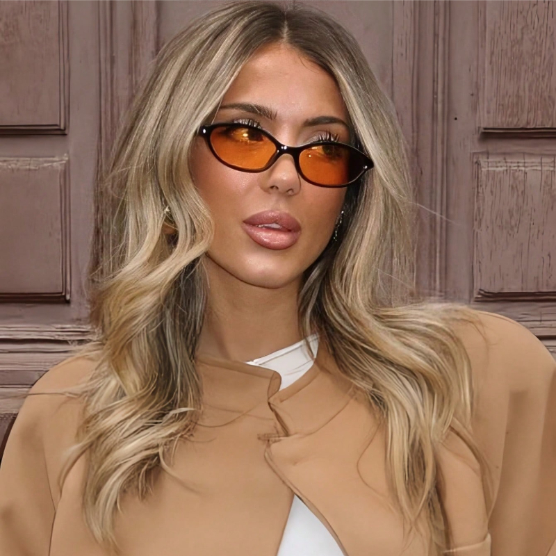 Retro Oval Frame Sunglasses Fa - Sunglasses Cat Eye reseña y precio