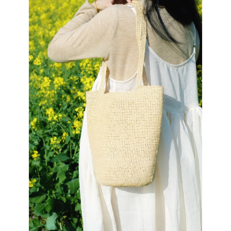 330g Raffia Yarn for Hand Knit - Crochet Bag Raffia reseña y precio