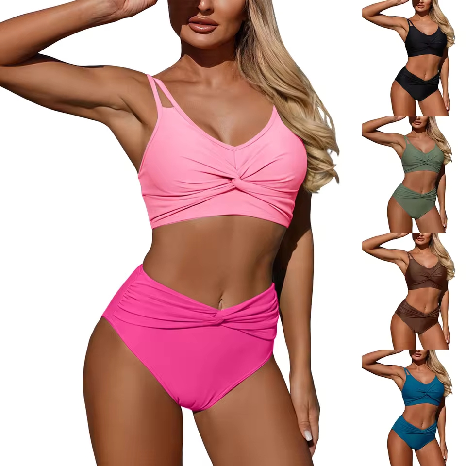 Women High Waisted Bikini Sexy - Swimsuit Bikini Ruched reseña y precio
