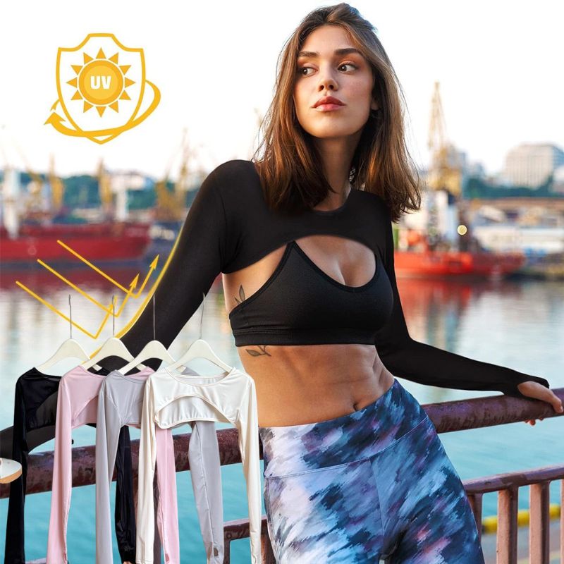 Modal Ice Silk Arm Sleeves Ult - Crop Top Crochet reseña y precio
