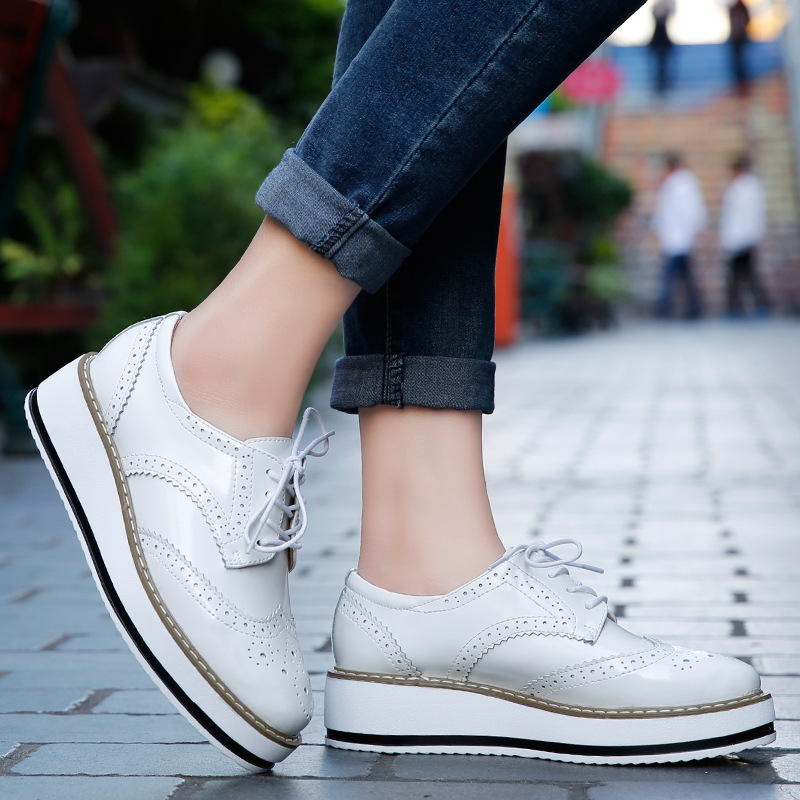 Women Loafers Shoes Leather Th - Wedge Espadrille Women reseña y precio